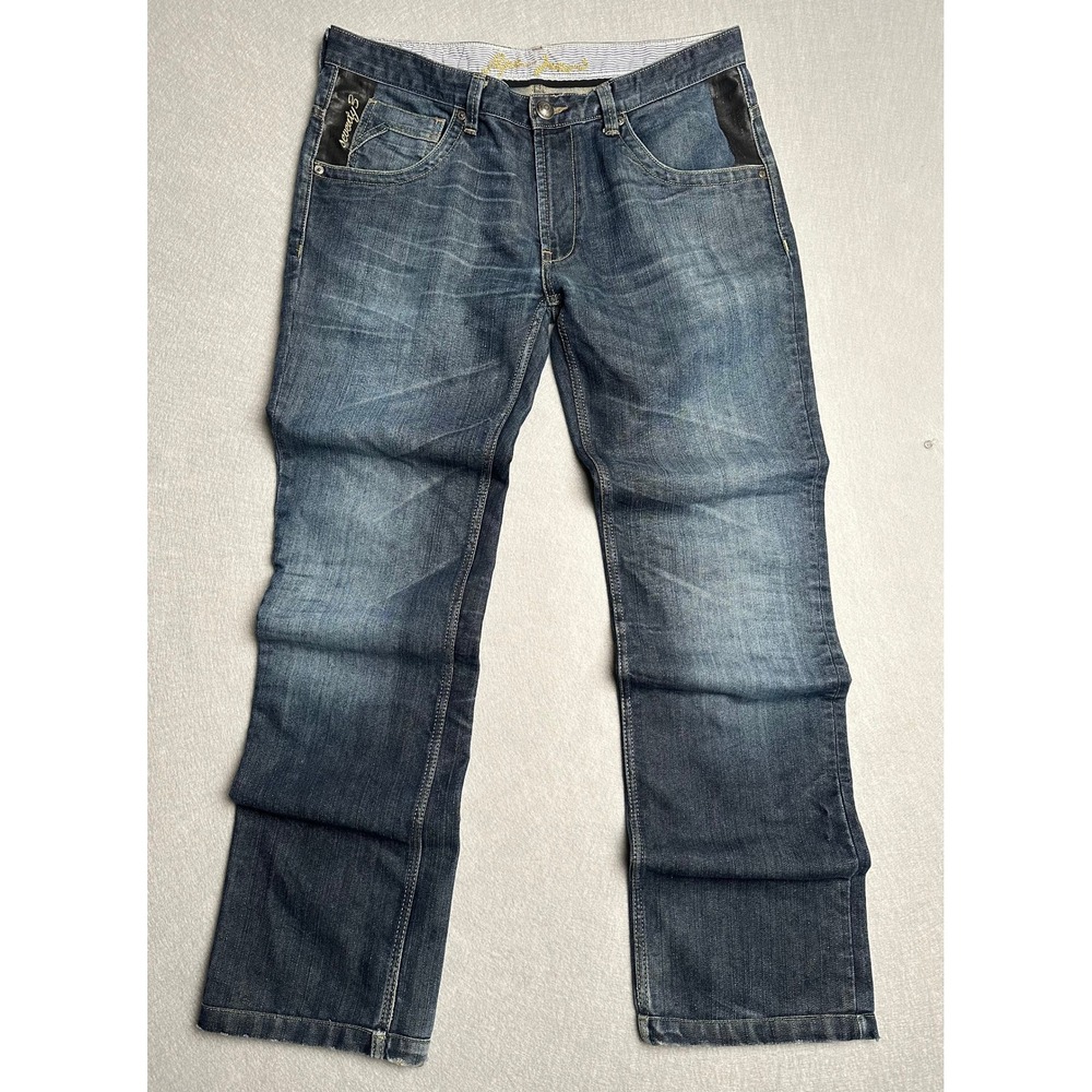 Vintage Pepe Jeans London Vortex Men's W34 Y2K Distressed Straight Leg Jeans
